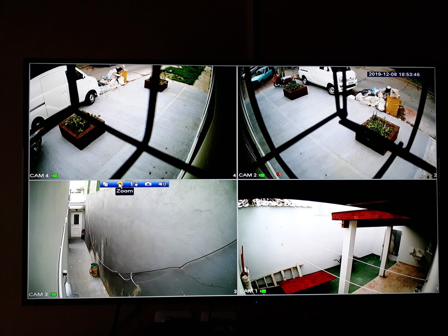 Monitor de vigilancia — cámara individual